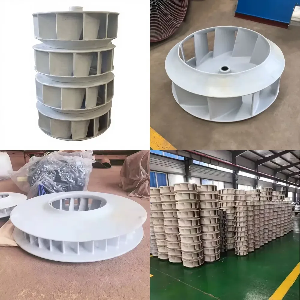 

PP Centrifugal Fan Impeller Low Noise China Resistant Acid Alkali Resistant Plastic Type 4-72 Spot Direct Supply