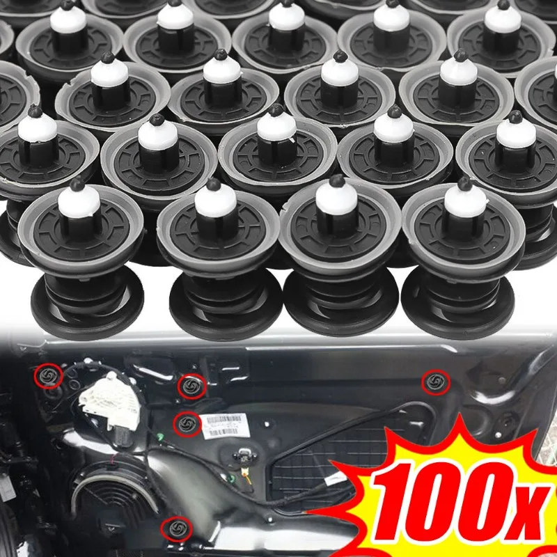 Car Door Interior Panel Buckle OE#7L6868243 Auto Door Panel Push Type Trim Clips Interior Fastener Fixing Rivets Accessories