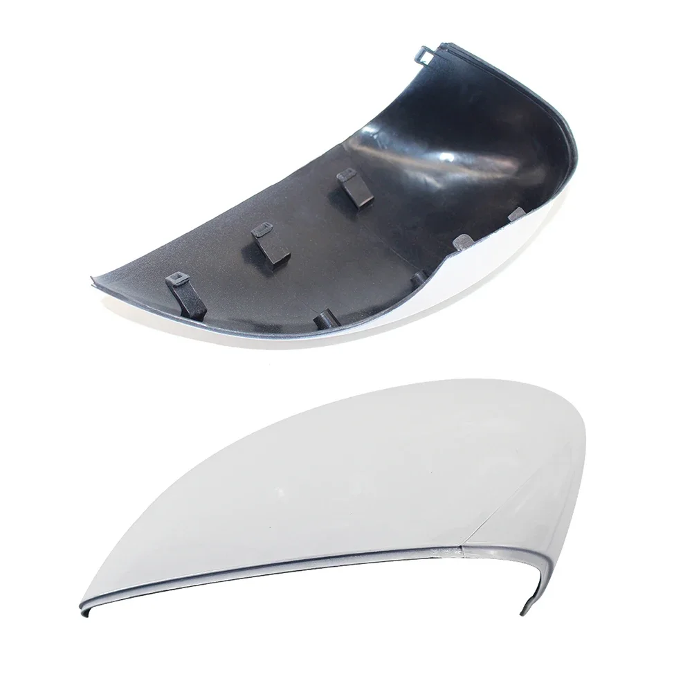 Left/Right White Car Rear View Side View Mirror Replacement Cover Cap Case Shell for Ford Fiesta 2009-2015