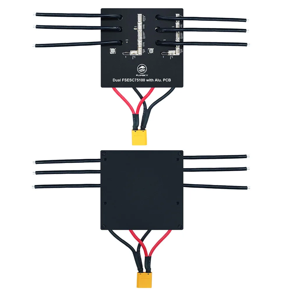 Flipsky Dual 75100 con PCB in alluminio basato su VESC per Controller di velocità elettrico per Skateboard / Scooter / Ebike