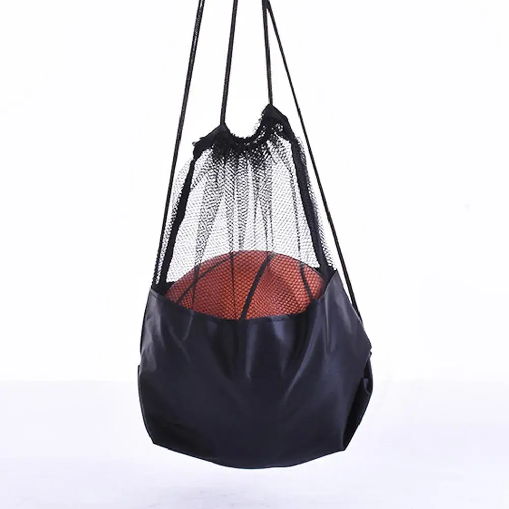 

1Pcs Outdoor tennis Half Net Bag Mouth Football Basketball Bag Oxford Basketball Bag Outside Basketball Bag