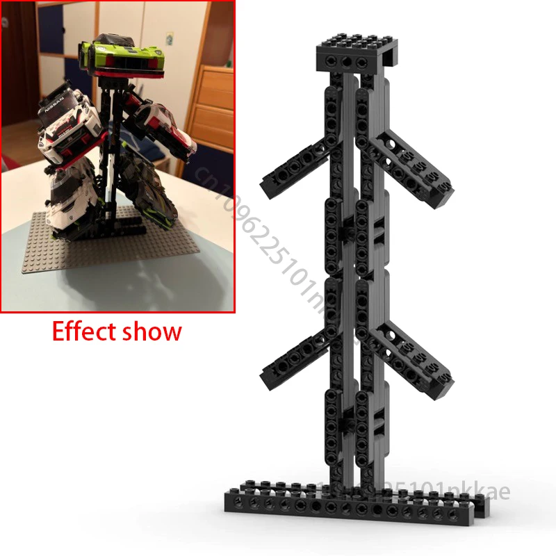 NEW Technical Speed Large Stand Building Block Model Supercar Racing Display DIY MOC Display Assembly Garage Brick Kids Toy Gift