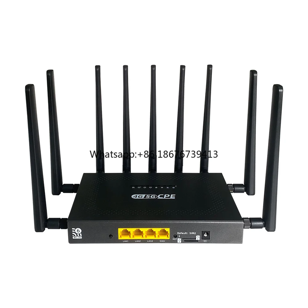 Mobile Wifi Router 5G Wireless CPE Router Wifi6 AX3000 Hotspot Unlocked 5G Router With Sim Card Slot
