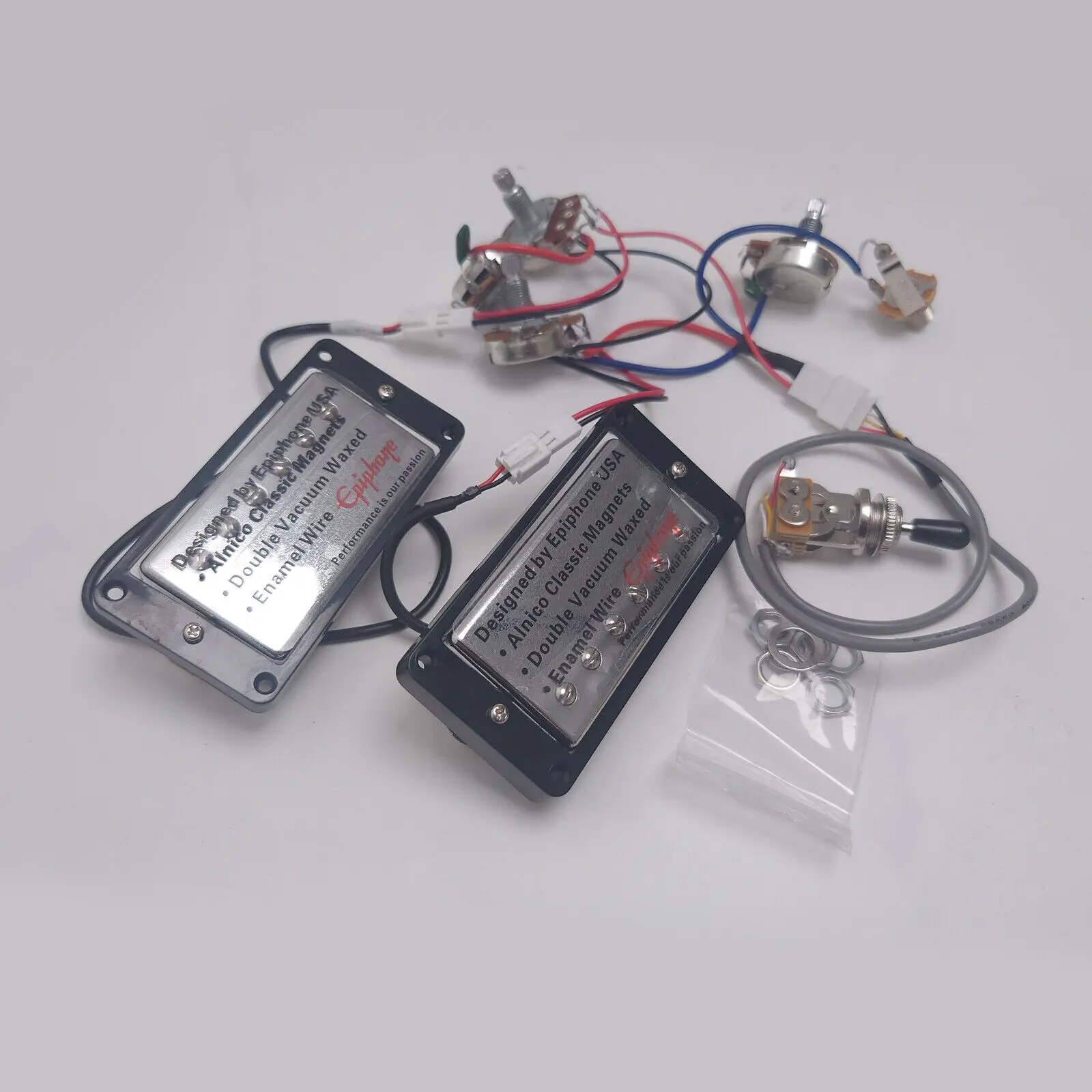 

Guitar Humbucker Ceramic Pickups 2C with 2V2T Wiring Harness for Gibson Guitar