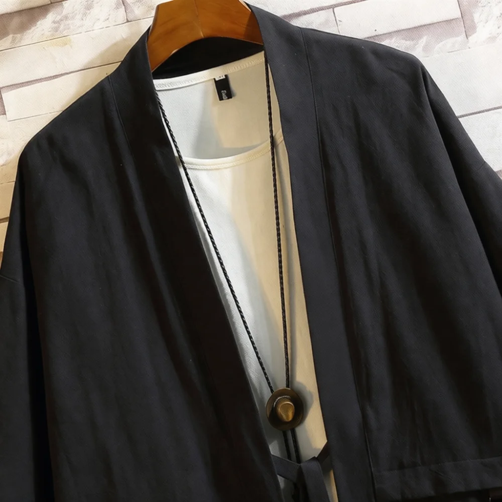 Street Fashion Kimono - Japanischer Kimono-Stil Hemd für Herren, Sommer,