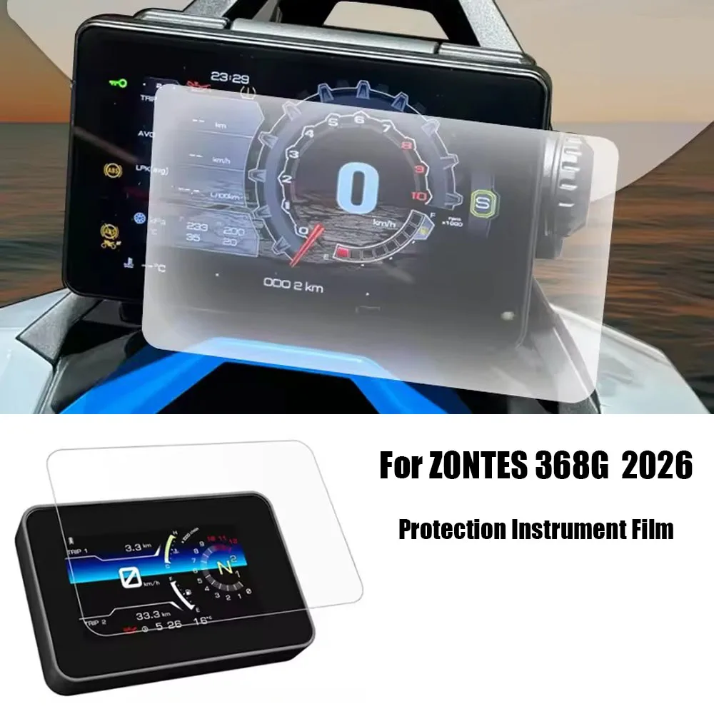 368 G 368g 2026 Motorcycle Cluster Scratch TPU Film Fit For ZONTES ZT368G Dashboard Screen Protector Anti Oil Scratch Proof