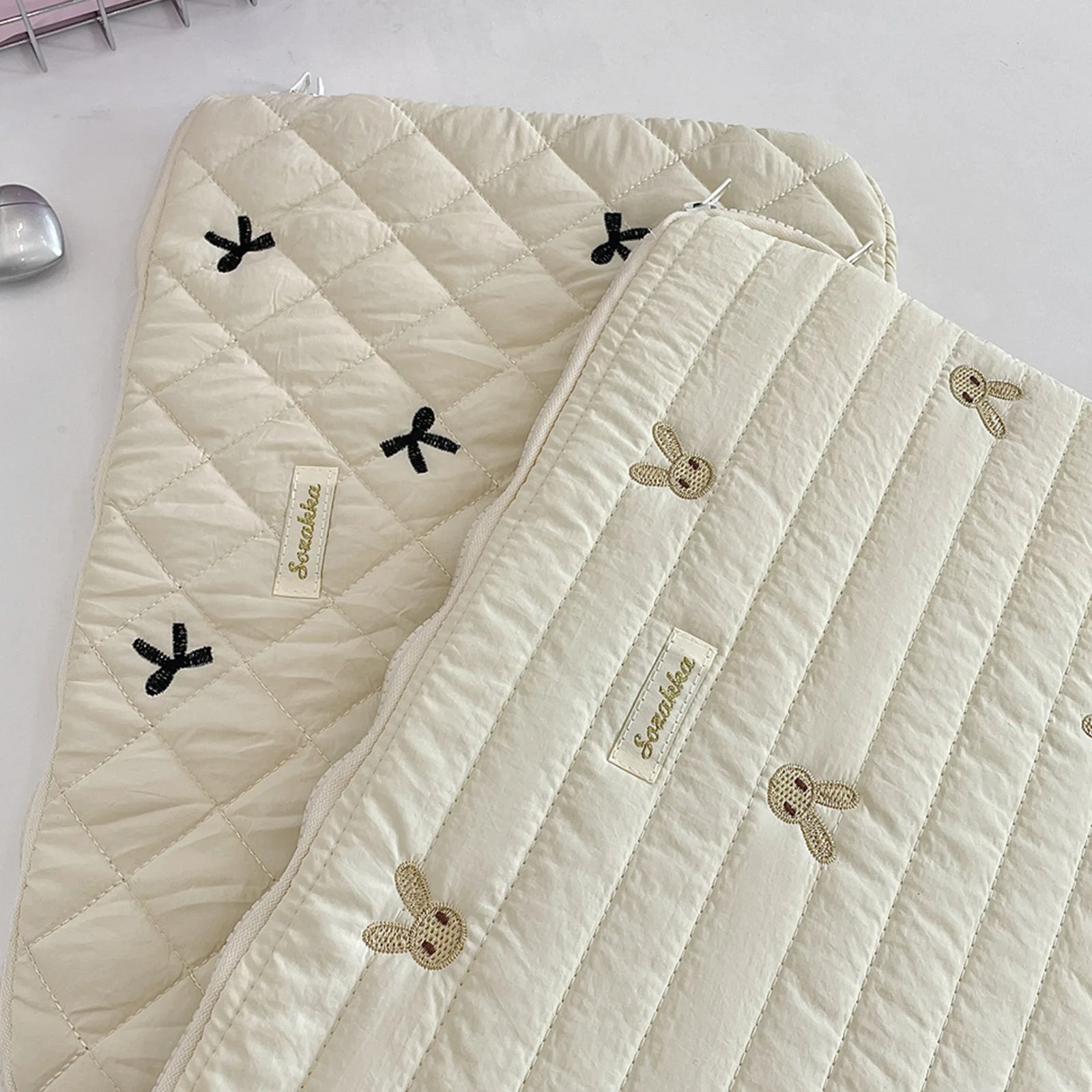 11/13-14 Inch Sarung Laptop Wanita Motif Cetak, Tas Laptop, Pelindung Laptop untuk MacBook Ipad, Aksesoris Kantor