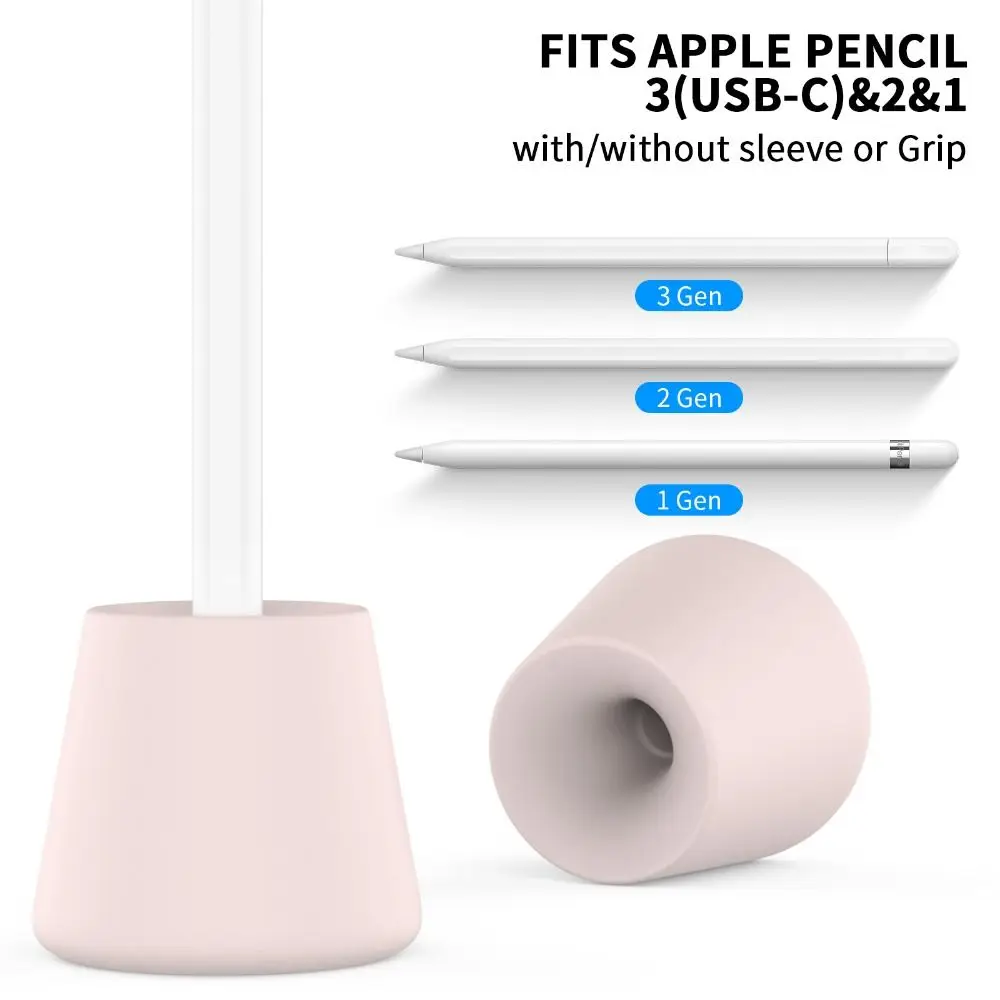 New Silicone Stand Base Stand Mount Desk Holder Stylus Accessories Station Dock for Apple Pencil 1/2 view 6
