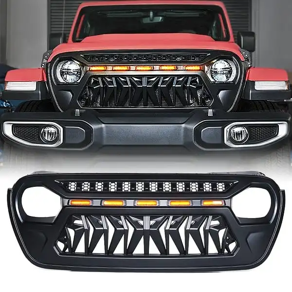 Gobison 2018 2019 2020 2021 4x4 offroad accessories front bumper grill for JEEP WRANGLER JL JT