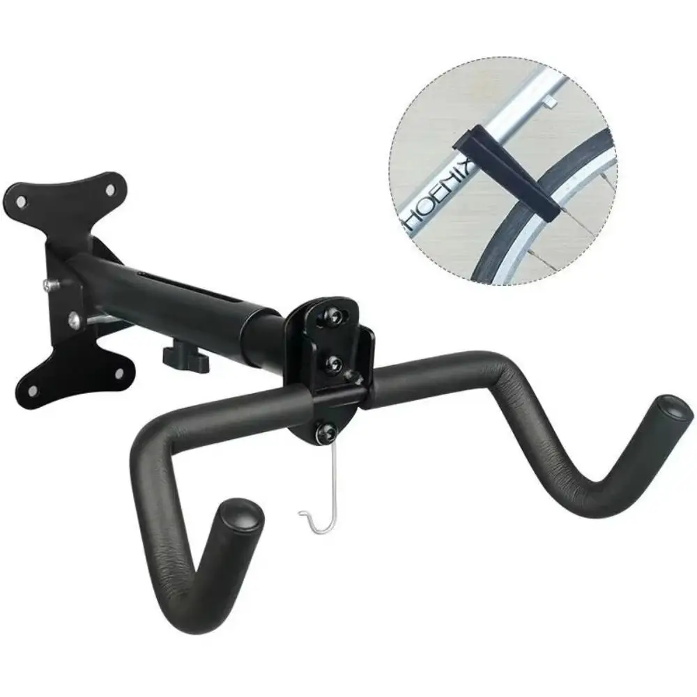

Foldable Design Bike Wall Mount Rack Adjustable Thickened Wall Hook Rack Wall Mounted Load-bearing MTB Rack Bicycle Accessories