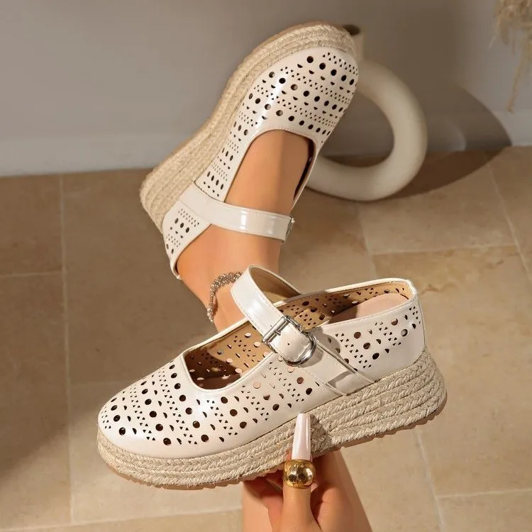 

Женские летние перфорированные сандалии 2026: удобные, дышащие, простые, универсальные