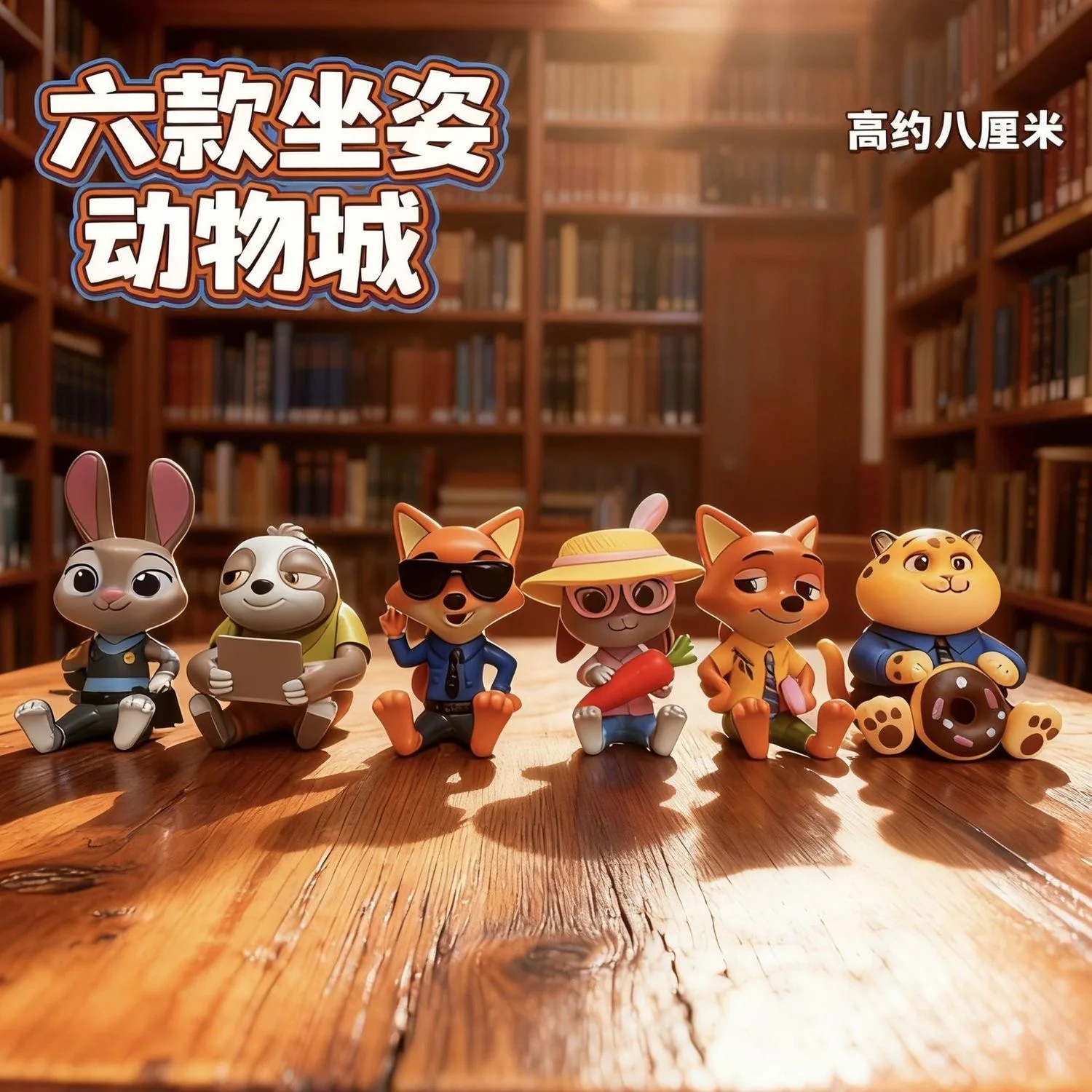 Desktop Decor, Collection DisplayKids' Gifting, ZootopiaToyHot-Selling Zootopia Nick Judy Sitting Series Trendy Blind Box Figure