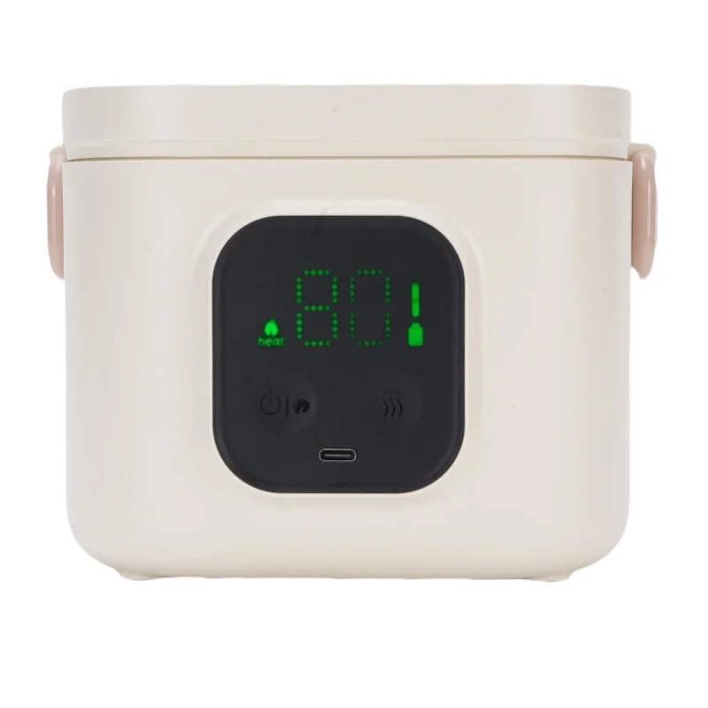 

Беспроводной электрический ланч-бокс 30 Вт из нержавеющей стали 304, USB, быстрый нагрев, изолированный ящик для еды, портативный подогреватель для обеда для домашнего офиса