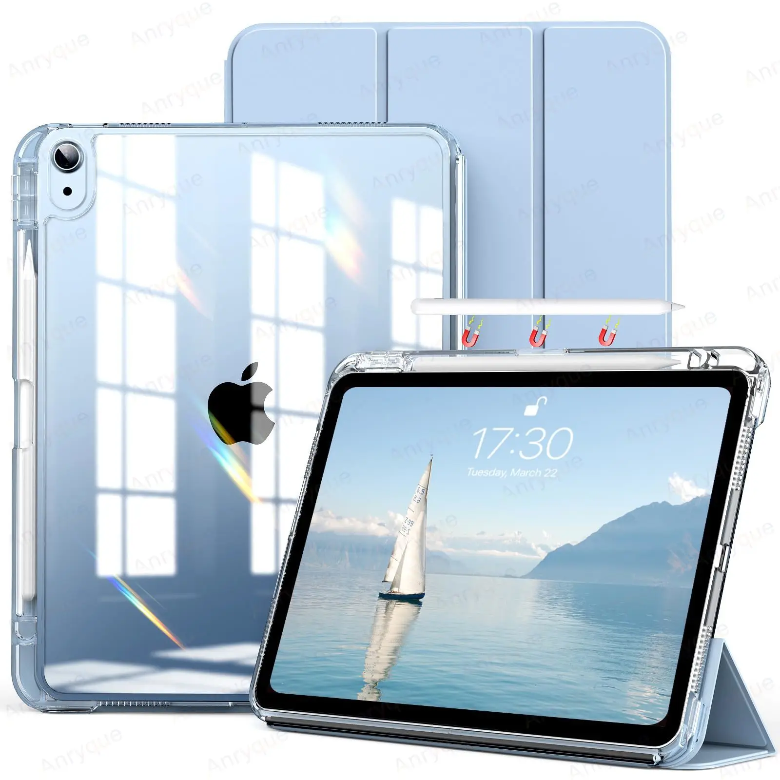 

Новинка 2024, планшетофон для iPad Air 13 дюймов M2 Pro 13 дюймов M4, чехол с держателем для карандашей, прозрачная задняя крышка для iPad Pro 12,9 дюйма