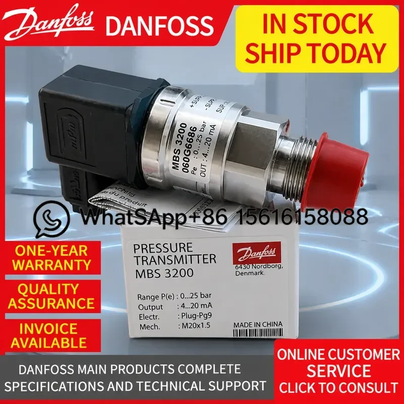 danfoss-mbs3200-pressure-transmitter-060g1872-3875-3841-6473-6646-industrial-sensor-high-precision-hydraulic-pneumatic-gauge