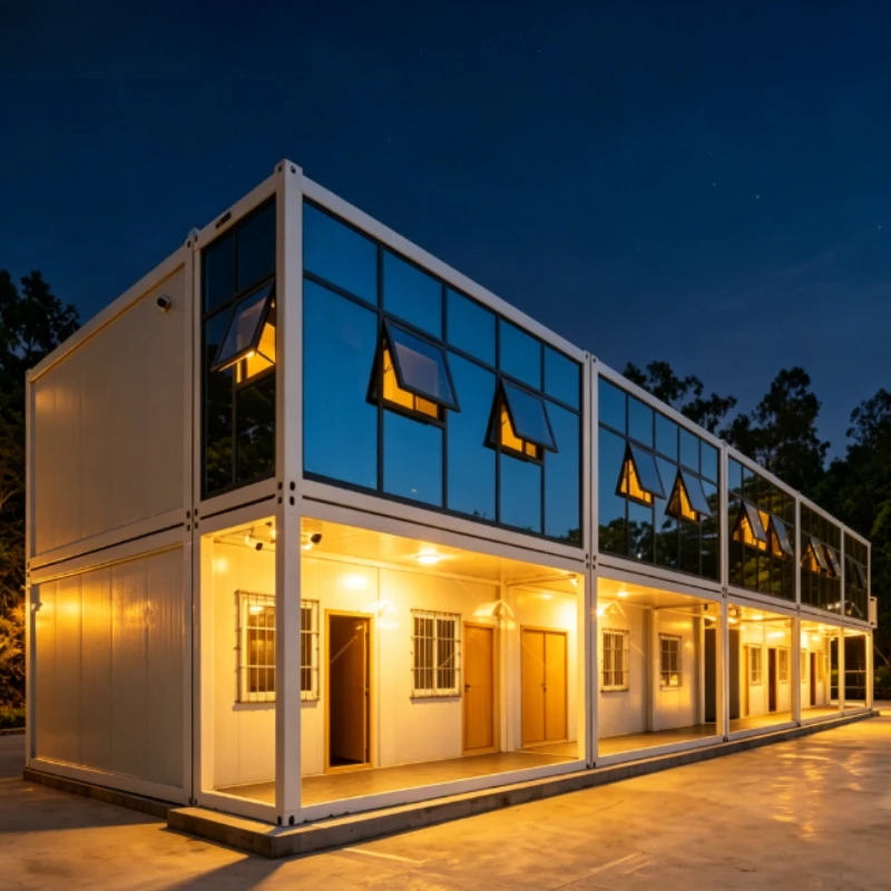 Customized 40ft Container House Villa 1 2 3 4 Bedroom Prefab Home Modular Steel Office Building Container House with Bathroom