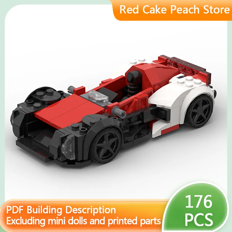 

Модель скоростного гоночного автомобиля MOC, строительные кирпичи, концепция трека, дневной автомобиль, модульная технология, детские праздничные подарки, сборка игрушек, костюм