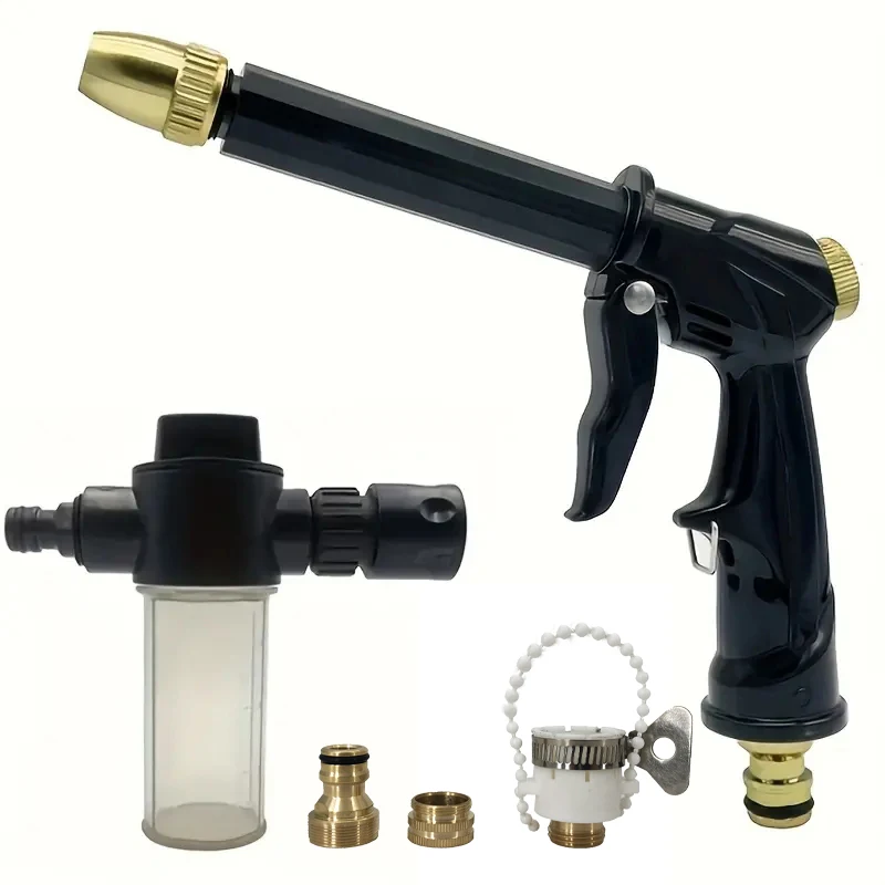 

1pc Portable High-Pressure Water Pipe Nozzle Garden Spray Which Can Clean Nozzle Spray Car Washing And Pet Cleaning Tools