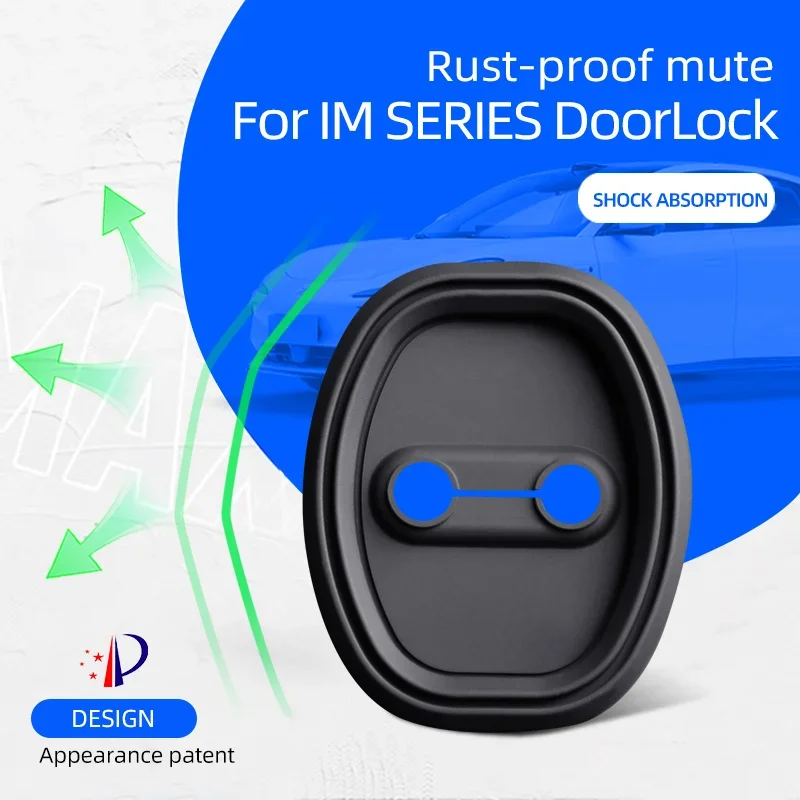 Door Lock Cover Applicable To IM L6 L7 LS6 LS7, Silicone Rust-Proof Mute Protector, Shock Absorption,4Pcs Set