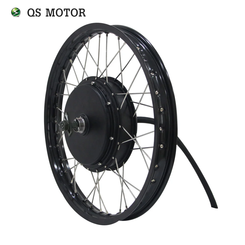 QSMOTOR 19*1.6inch 17*1.6inch 3000W 205 50H V3TI 650RPM 5T Spoke Wheel Hub Motor Wheel Kit For Electric  Rear And Front Wheel