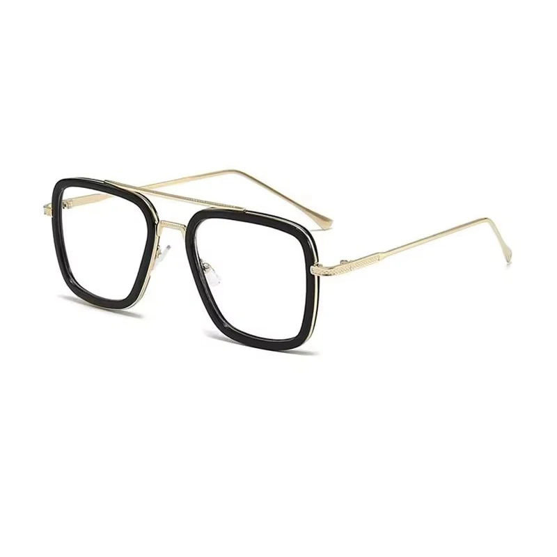 العلامة التجارية تصميم مربع روبرت داوني للرجال النساء النظارات الشمسية موضة خمر الاتجاه الكلاسيكية شفافة نظارات شمسية نظارات 2025