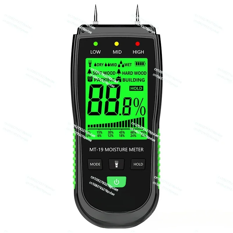 

Wood moisture meter Wall moisture content tester Cardboard moisture detector Cement brick tester