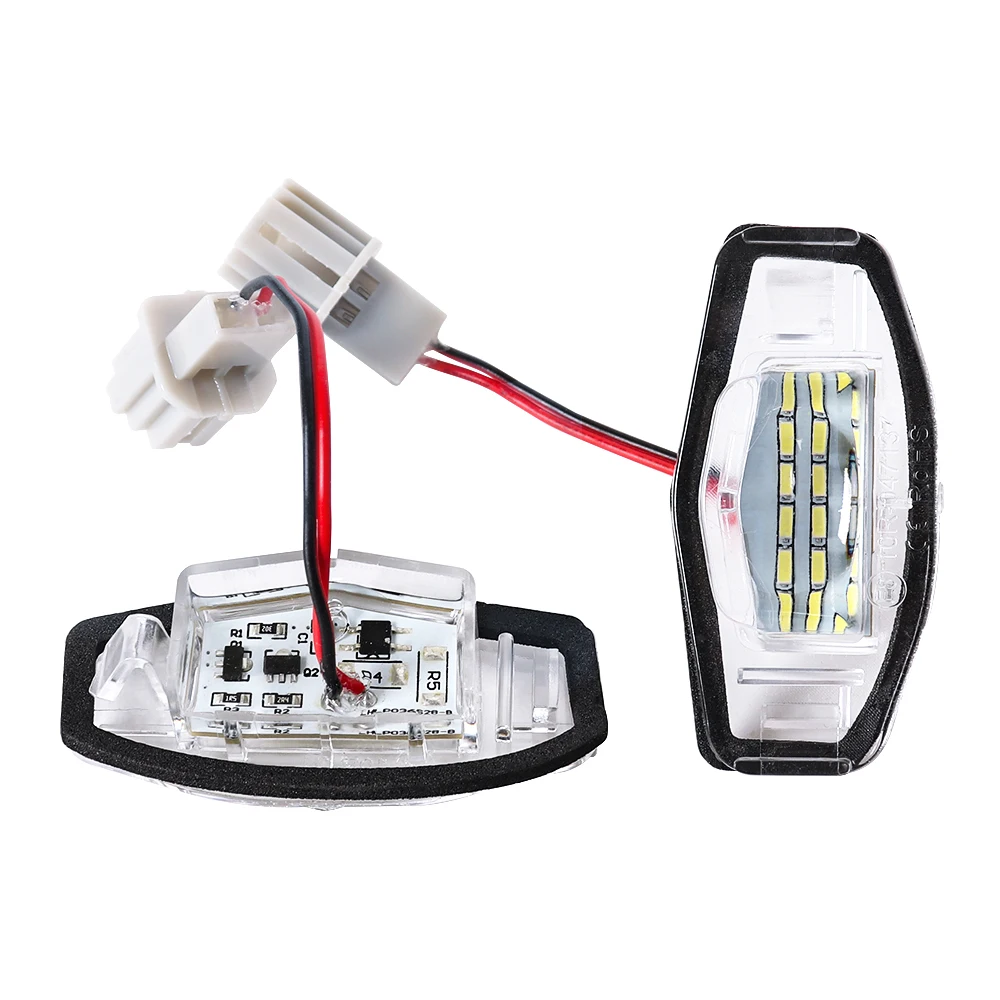 2X NEW Error Free White LED Car License Plate Light Bulbs Accessories For Honda Civic 7Th 8Th 9Th Gen Pilot Odyssey Accord 7 8 9 - view 4