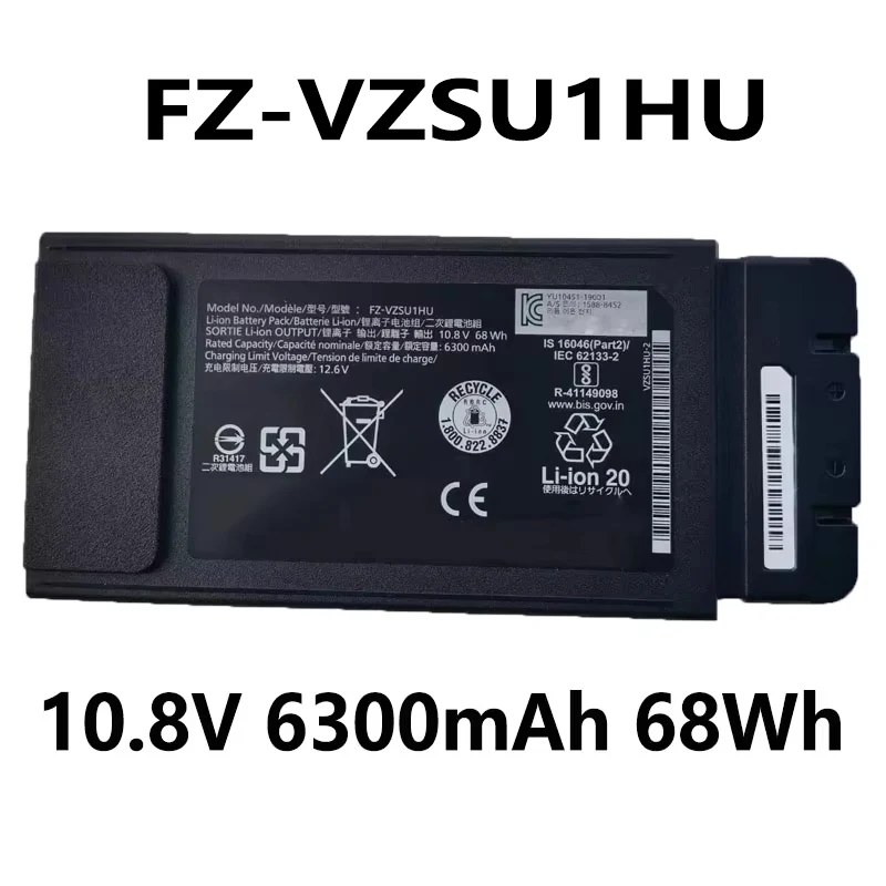 FZ-VZSU1HU 10.8V 6300mAh 68Wh Laptop Battery For Panasonic TOUGHBOOK FZ-55 Mk1 and Mk2 models
