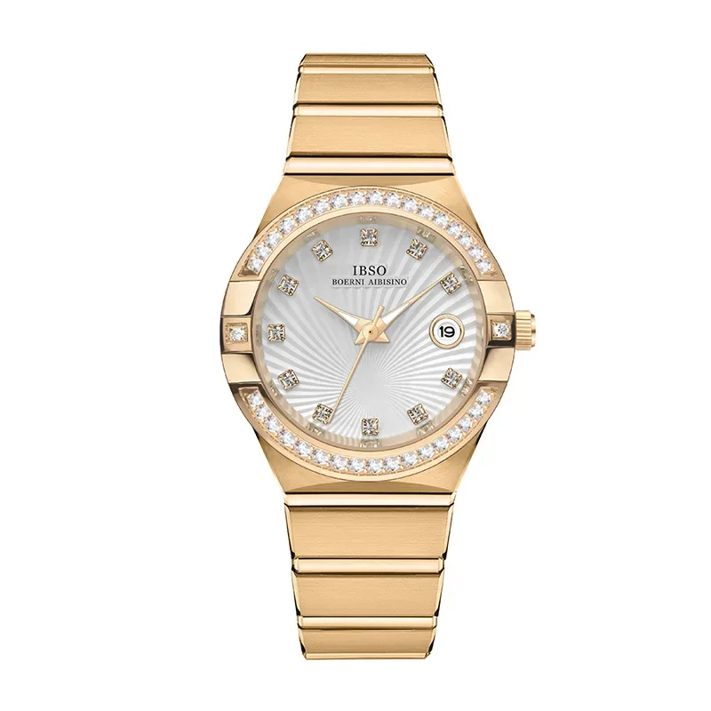 Women Quartz Watch Diamond Reloj Orologio with Roman Numerals Dial Luxury Gold Sliver Classic Simple New Clock Ladies Wristwatch