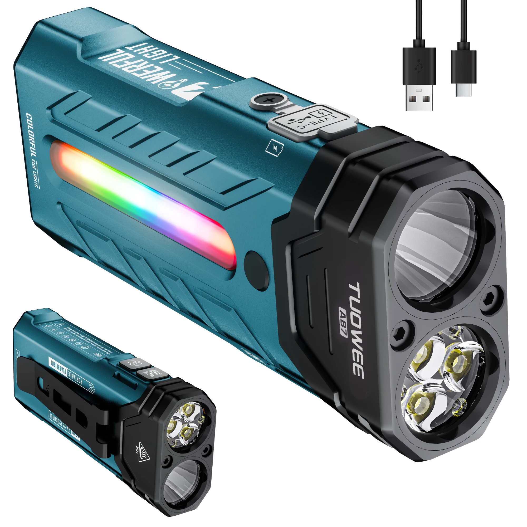 5200LMS Innovatieve multifunctionele draagbare LED-zaklamp met magnetische zaklamp, perfect voor wandel- en kampeeravontuur