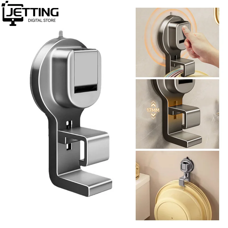 1pc Saugnapf Haken Wasserdicht Keine Locher Wiederverwendbare Wand Montiert Starken Haken Home Küche Bad Organisation Versorgung