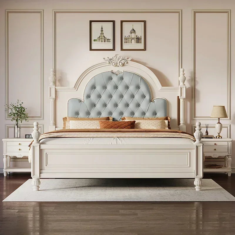 

Luxury Bedroom Double Bed Frame Designer Europen Wooden Luxury Double Bed Headboards Italian Sleeping Muebles Hotel Furniture