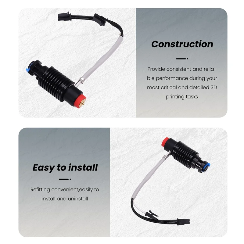 

GO-For E3D Revo Hotend Kit V6 Радиатор Латунная насадка Нагревательный сердечник Термистор для деталей 3D-принтера