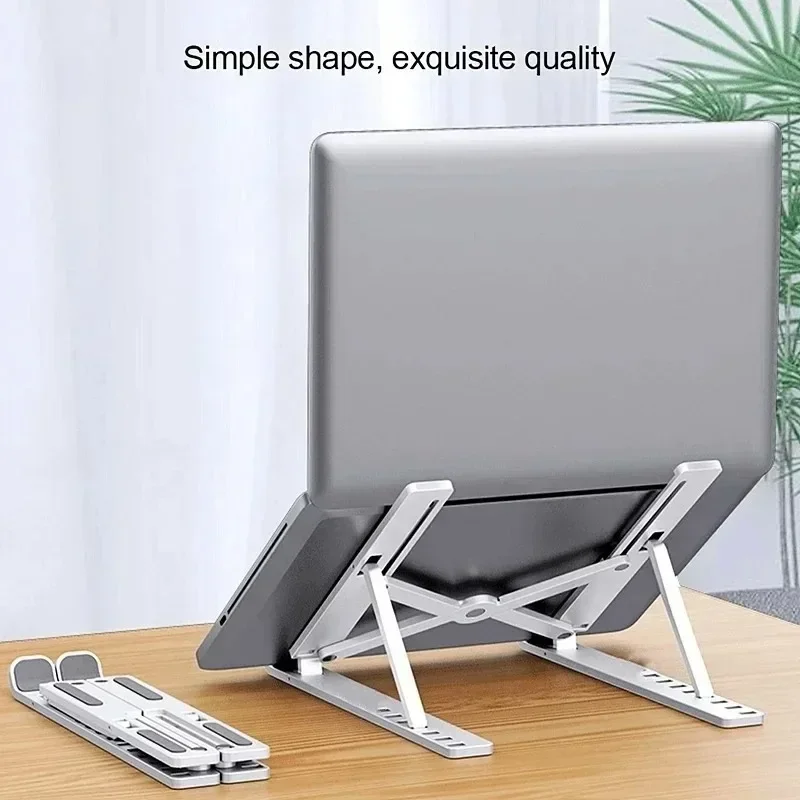 Portable Laptop Stand Tablet Holder for Computer Foldable Support Base Cooling Pad Lifting Plate Desk Office Accessories