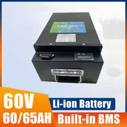 60V 60AH 65AH Li-ion Lithium Polymer Battery For Golf Cart Home Scooters Solar Wind Power Long Working Hours