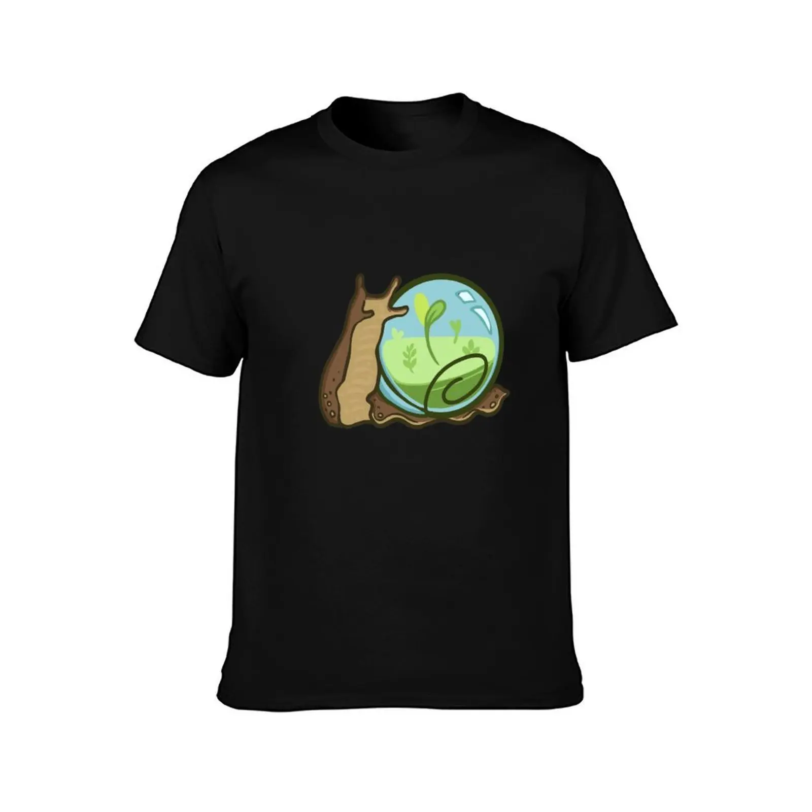 Snail Shell T-Shirt Summer Casual Cotton Tee Oversized Streetwear Tops Vintage Graphic Print Loose Fit Short Sleeve