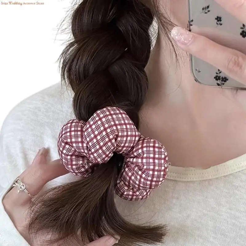 G92D Lovely Hair Scrunchy Girl Oversized Flower Hairpieces Elegant Bun Headdress
