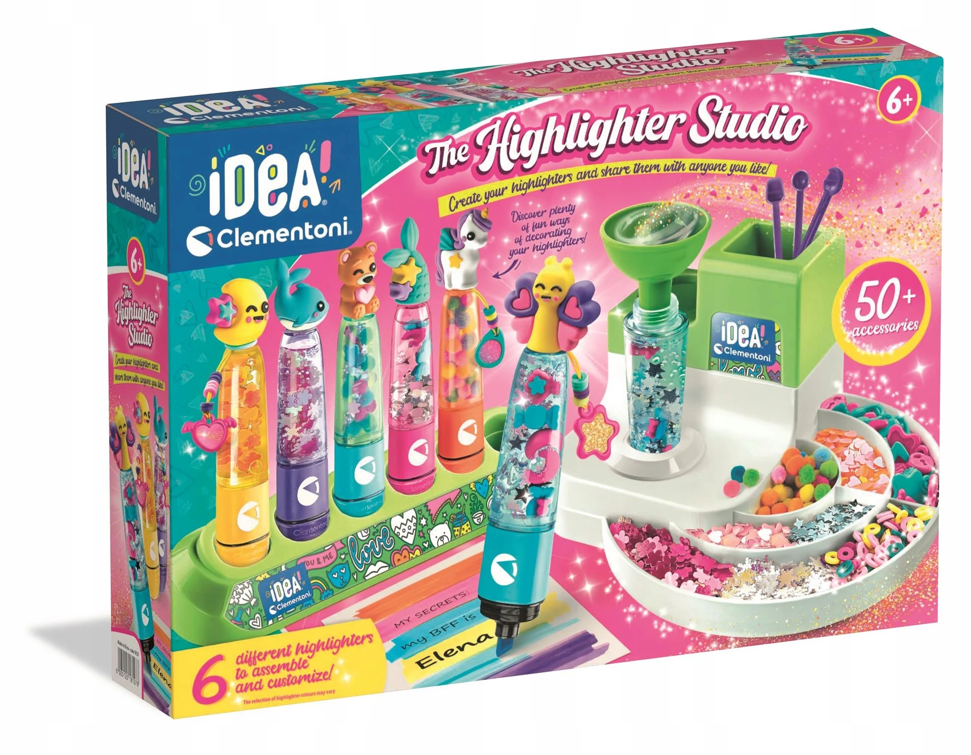 Clementoni Markers' Factory IDEA KIT ART UP TO 6 PCS OF Mazaki + Ozmibes