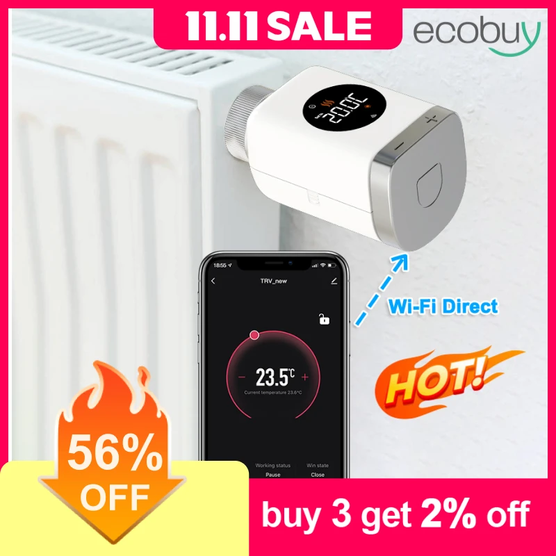 

Tuya Smart Home Thermostatic Head Radiator Valve Actuator Heating Temperature Controller Smart Life Alexa Google Home Alice