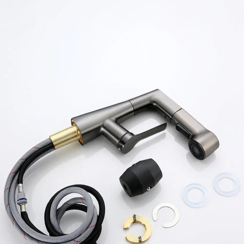 Modern Pull Out Basin Faucet Brass Sink Mixer Tap For Jiurong Bathroom Washbasin Hot Cold Water Adjusting Faucet