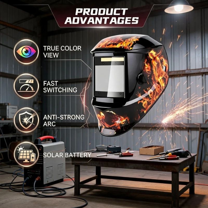 Welding Mask Headgear Replacement, Square Hole Padded Headband for Solar Auto Darkening Welding Helme