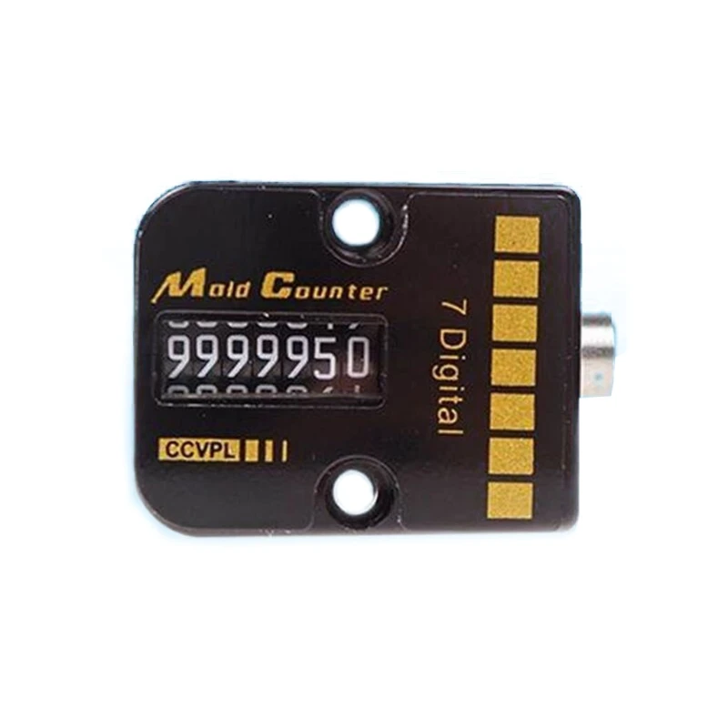 Counter Mechanical Counter 7 Digit Automatic Memory Mold Counter Square 9cm