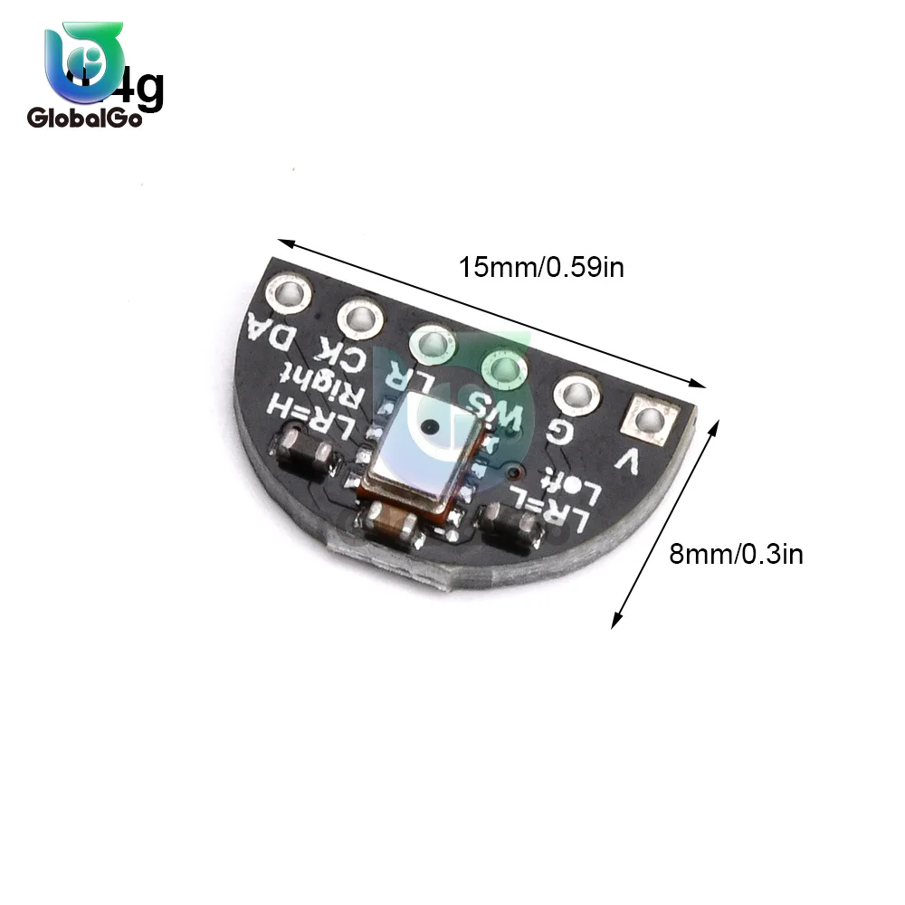 MEMS Low Noise Single Microphone Module 3.3V I2S Interface MSM261S4030H0 Microphone Compatible Development Board 140 dB SPL