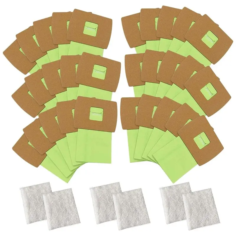 B06B-30PCS Bags Replacement For Oreck XL Buster B PKBB12DW BB180 BB280 BB850 BB870 BB900 MV160 With 6 Motor Filters BM04