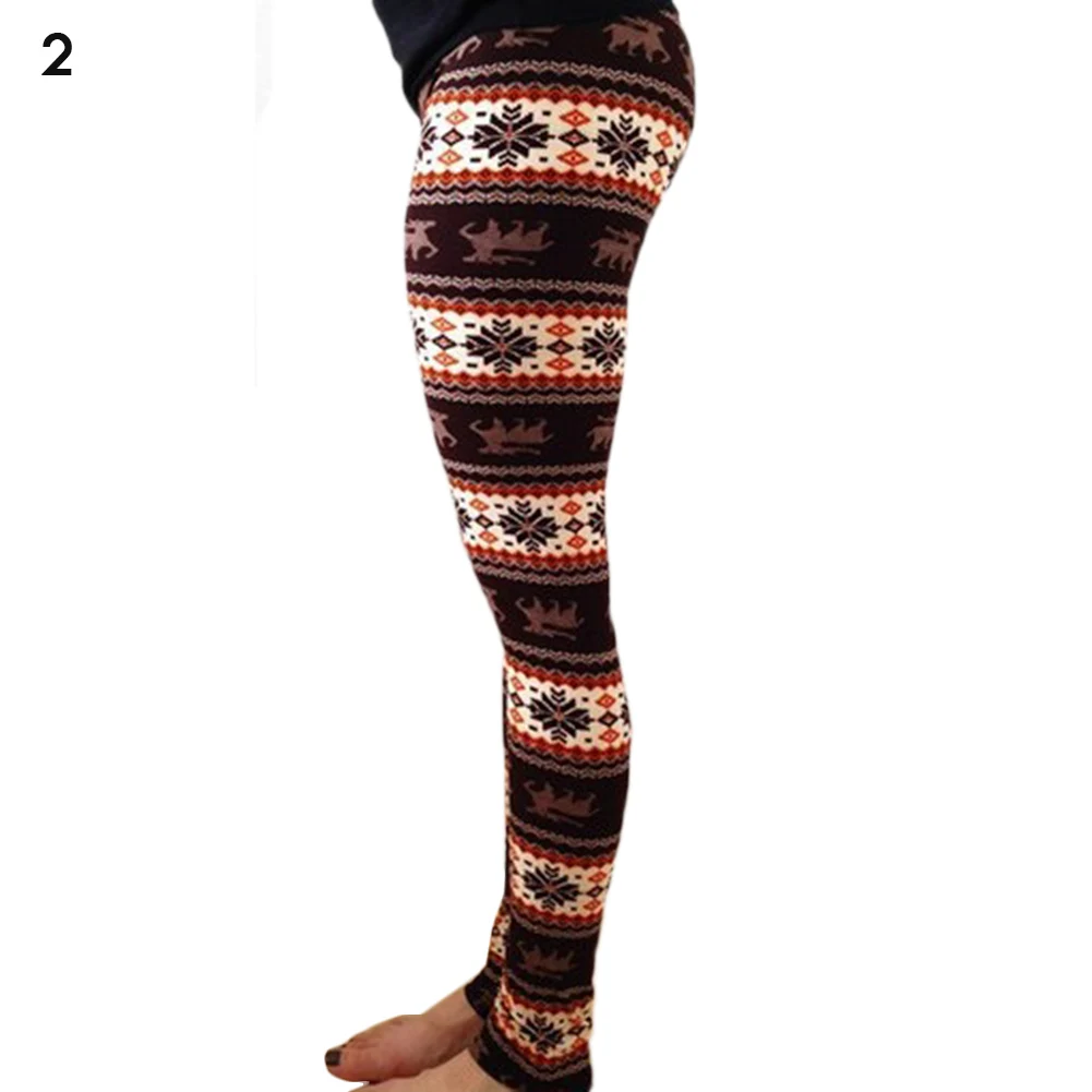 T Leggings de salle de bain de Noël pour femmes, pantalons College, pantalons longs, taille haute, fête de joyeux Noël, multicolore, dames, FJJ