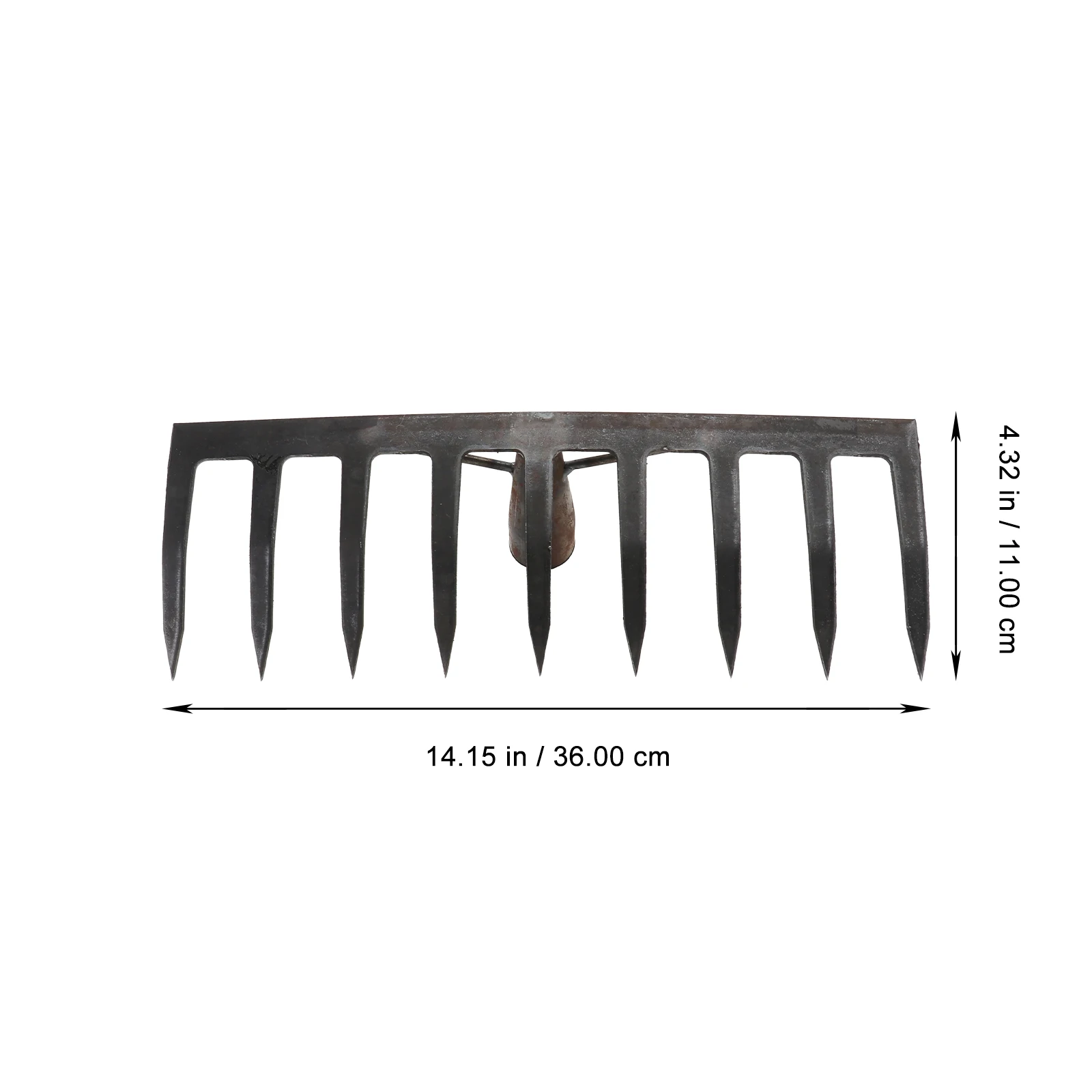 

1pc HeavyDuty Steel GardeningRake LooseningSoil MixingFertilizers GatherLeaves Durable LongTerm LawnCultivator WeedingTool