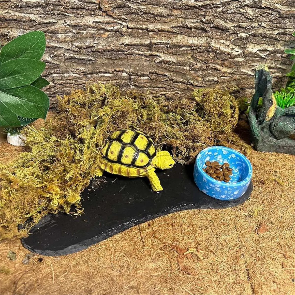 

Платформа для загара рептилий, 11''X5.5'', каменная подставка для черепах, миска для кормления, поддон для купания и отдыха черепах