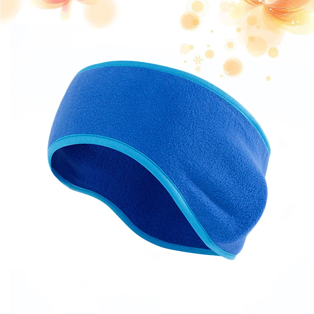 

Blue Winter Wide Sports Sweatband Headband Ear Band Breathable Running Yoga Gym Stretch Hair Band Outdoor Ear Cover