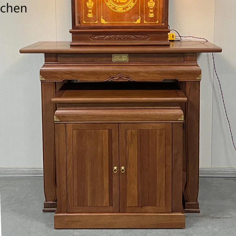 Stół do ofiarań z litego drewna ZML do użytku domowego, stół ołtarzowy do kultu, stół Ośmiu Nieśmiertelnych, stół do ofiarań i kultu.