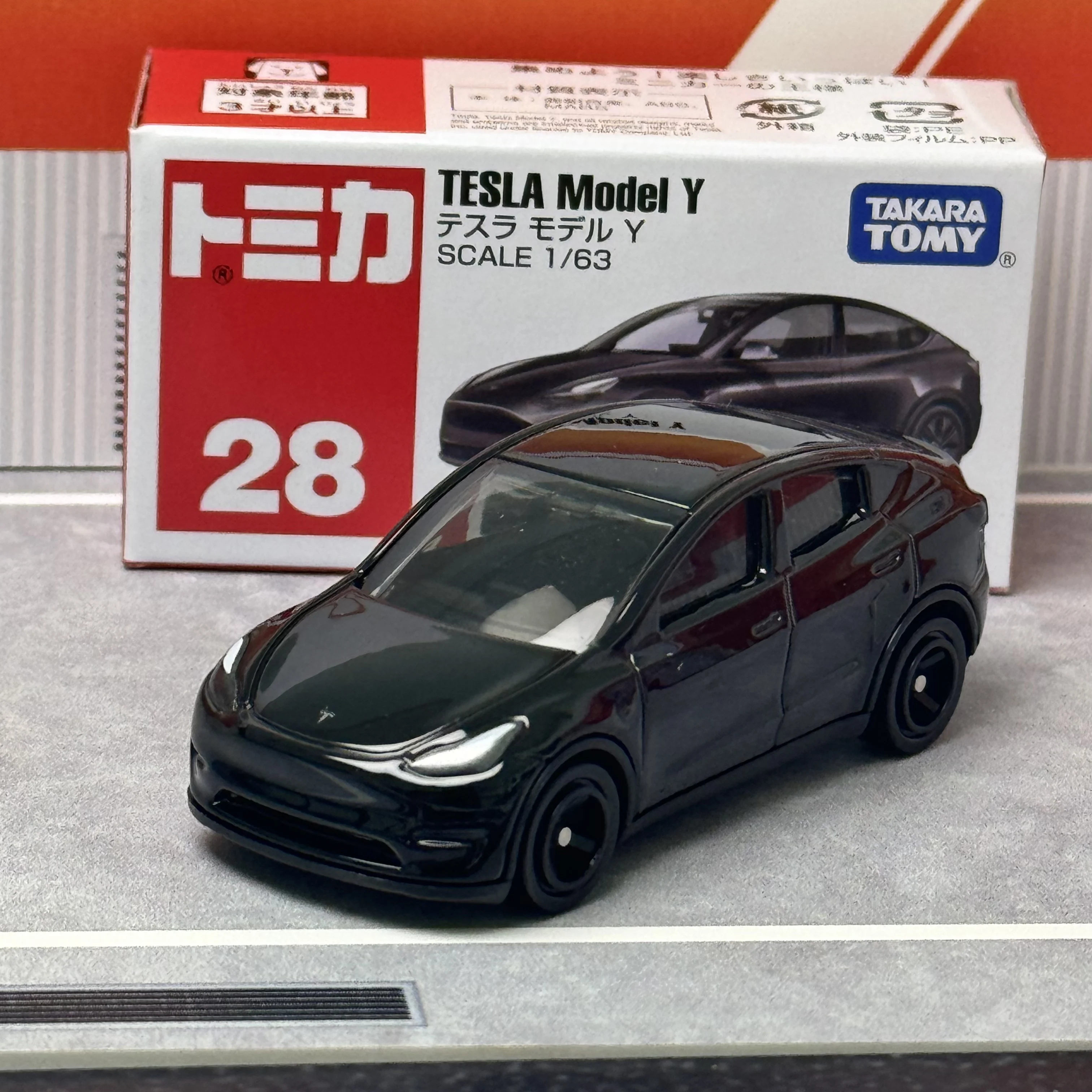 Takara Tomy Tomica No. 28 Tesla Model Y No. 98 Tesla Model 3